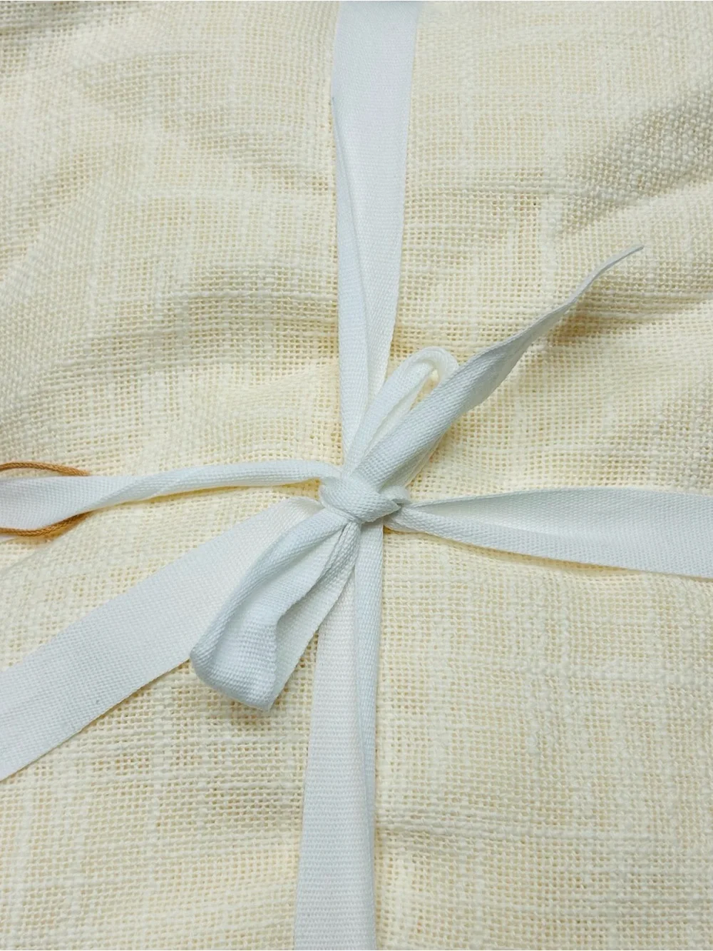 NWT QUINCE Set Of 2 48x108 Cotton Sheer Curtains Ivory 0170